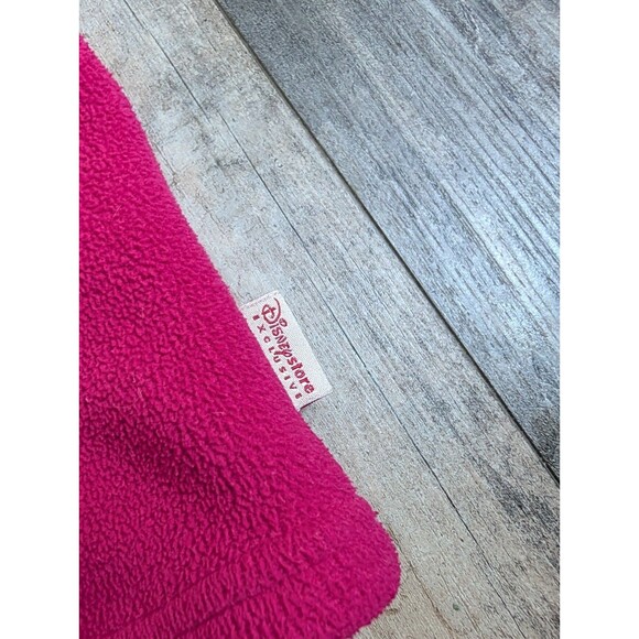 VINTAGE DISNEY Winnie the Pooh Raspberry Pink Fleece Pullover Jacket Medium VTG - Picture 5 of 7